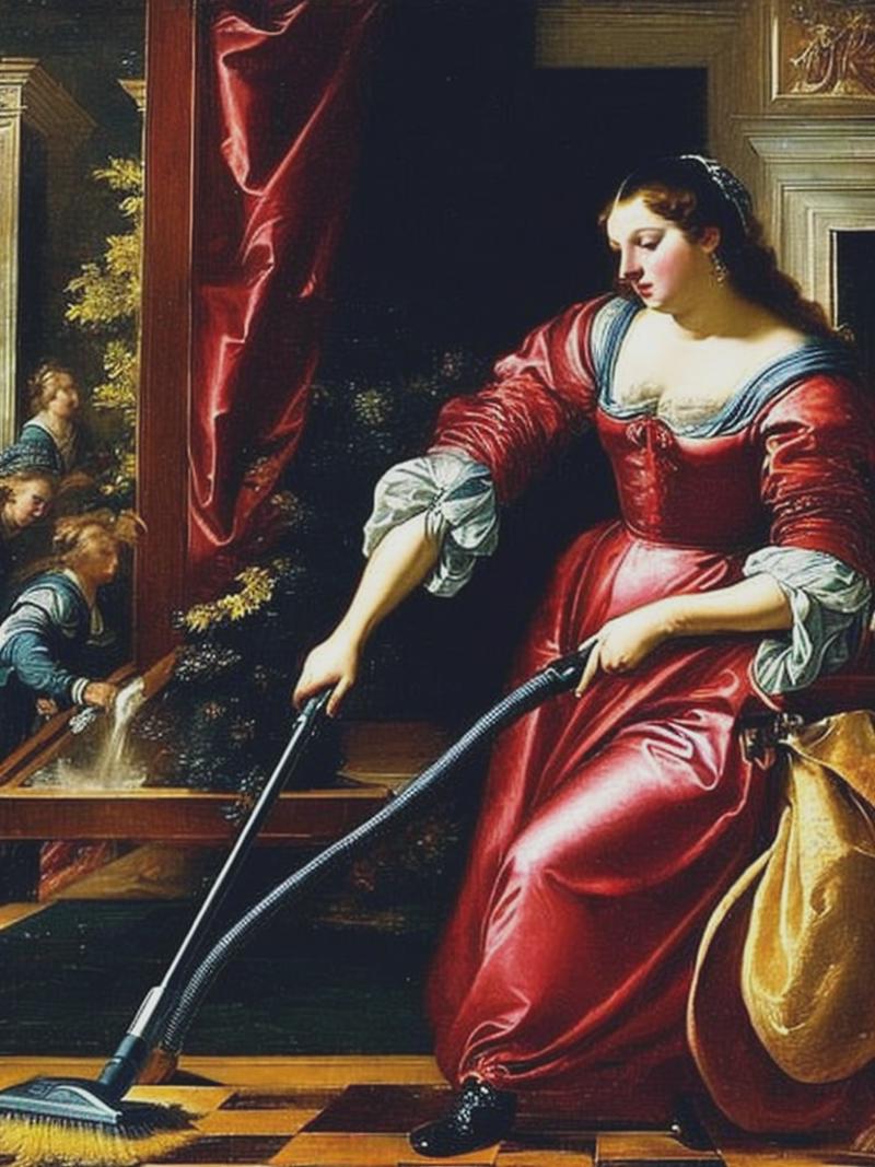 09256-3719448404-creates an ancient painting in Tintoretto syle, that depicts a woman who is cleaning her house with a vacuum cleaner.png